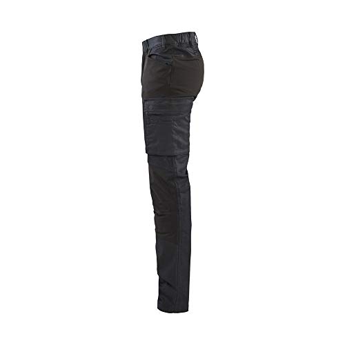 bl-kl-der-1457-service-denim-stretch-arbeitshose-marineblau-schwarz-c148 image 6