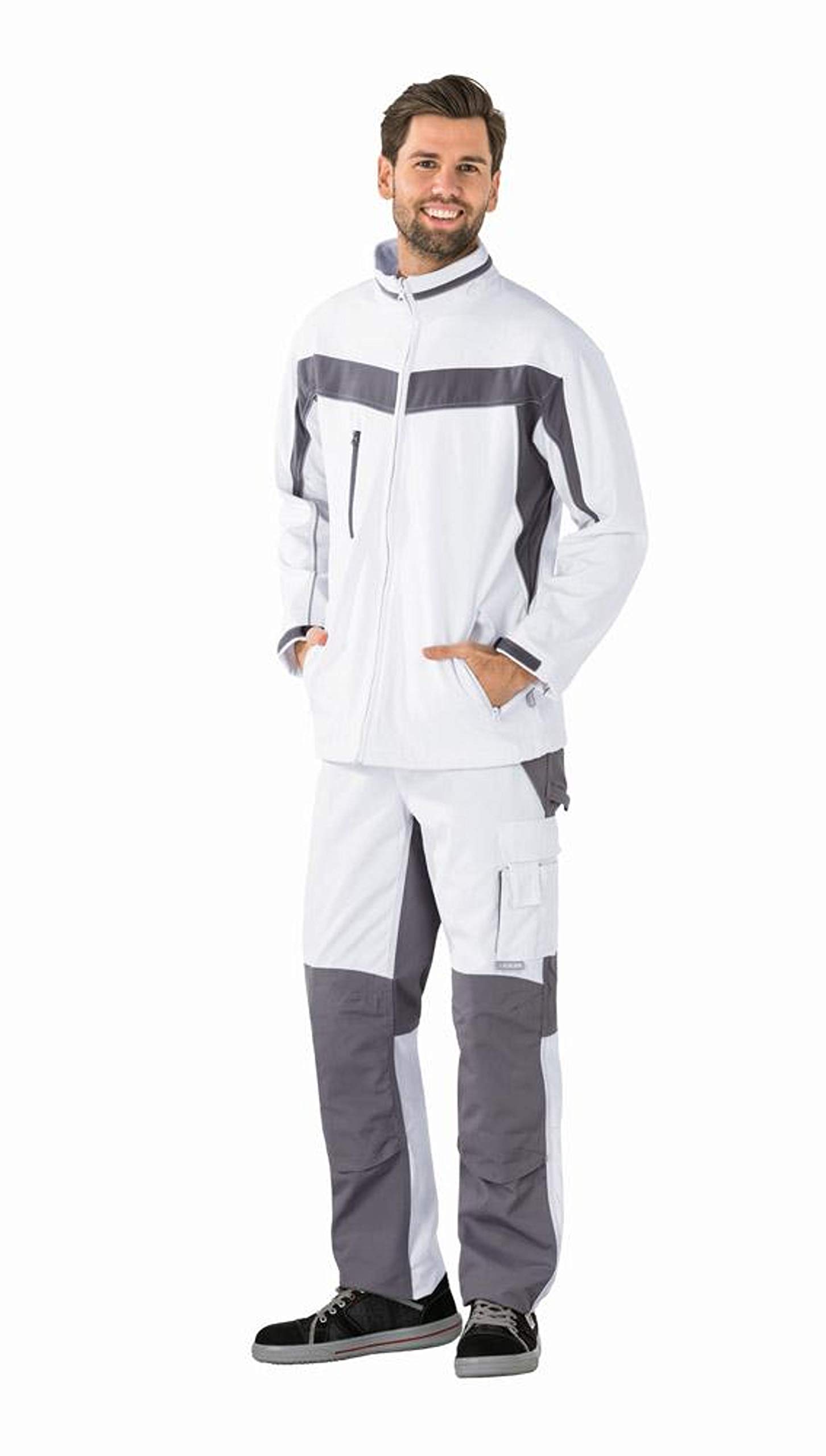 planam-plaline-softshelljacke-herren-m-schwarz-zink-wasserabweisend image 6