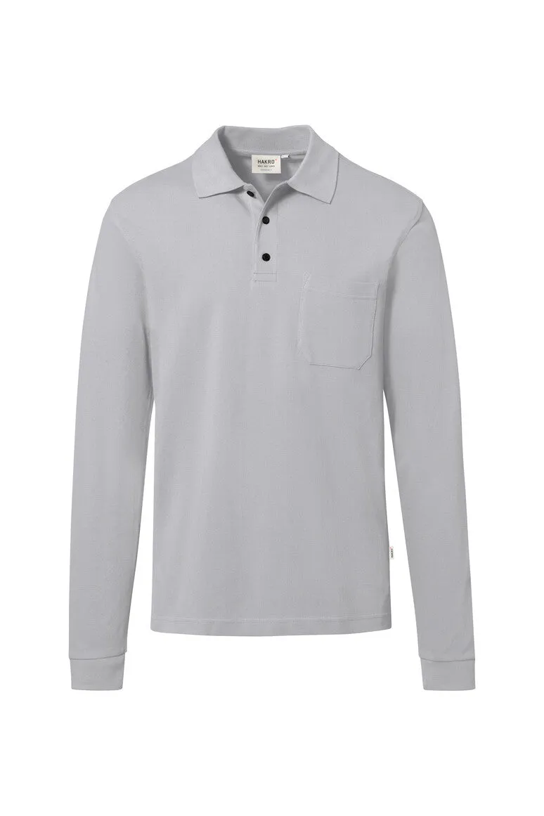 hakro-no-817-pocket-longsleeve-polo-mikralinar-eco-langarm-polo-mit-brusttasche image 1