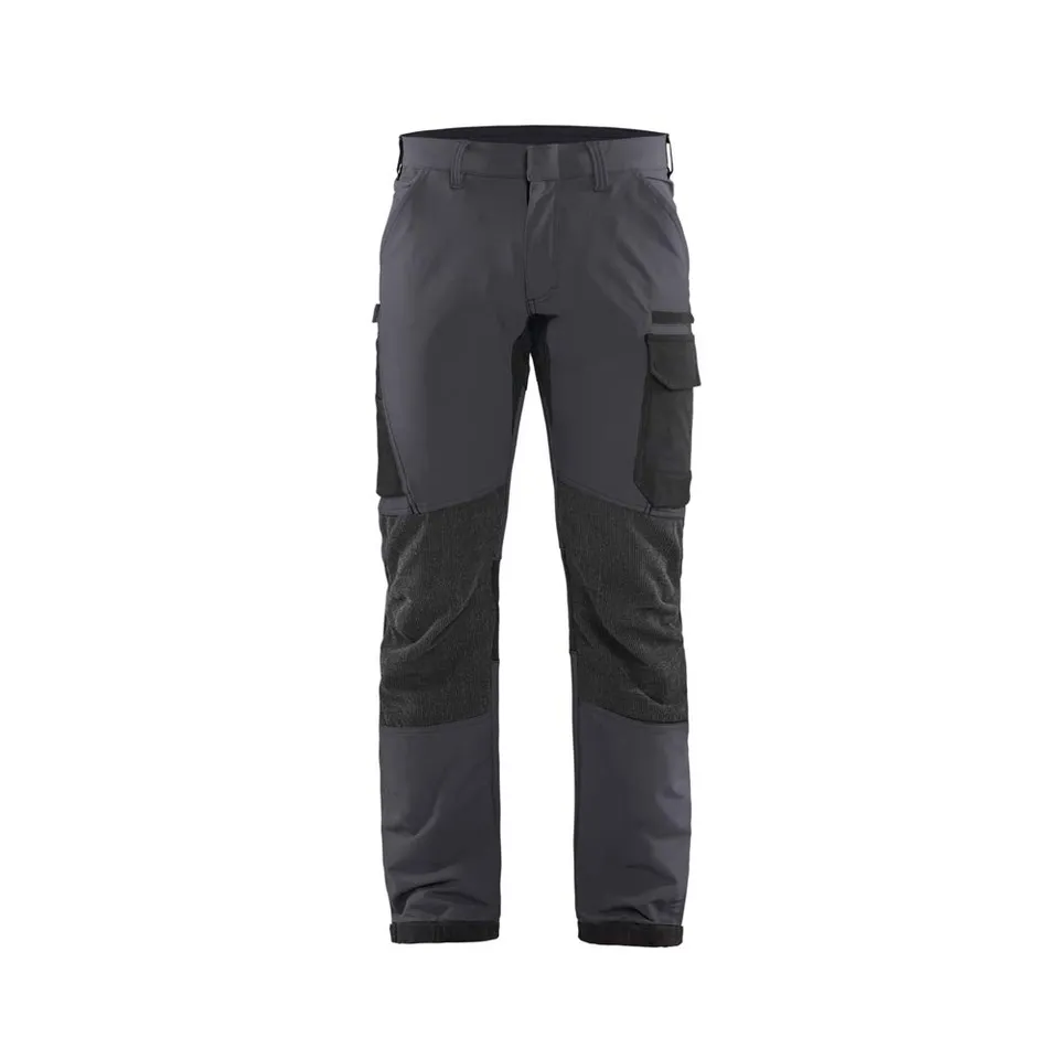 bl-kl-der-1422-4-wege-stretch-service-arbeitshose-mittelgrau-schwarz-d100 image 1