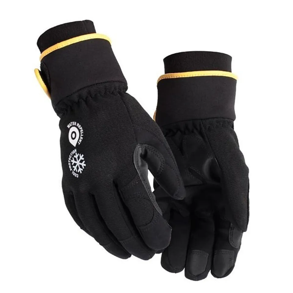 bl-kl-der-2248-handwerk-handschuh-gummi-handfl-che-schwarz-grau-8 image 1