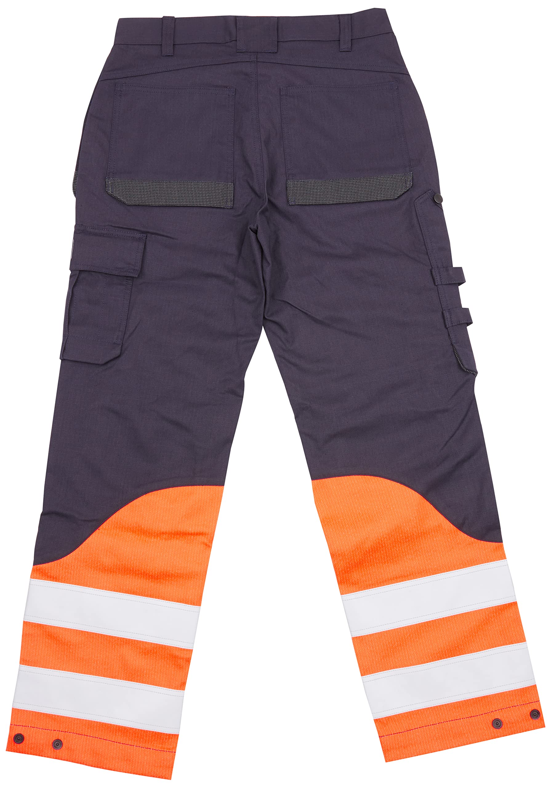 bl-kl-der-1489-multinorm-inh-rent-arbeitshose-marineblau-orange-gr-e-c60 image 2