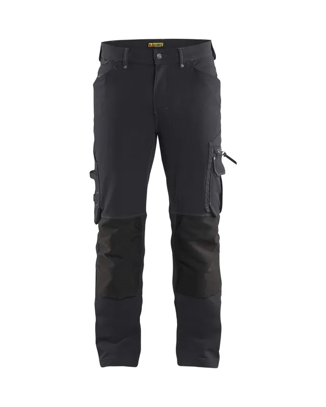 bl-kl-der-x1900-handwerker-arbeitshose-4-wege-stretch-dunkelgrau-schwarz-c152-oh image 1