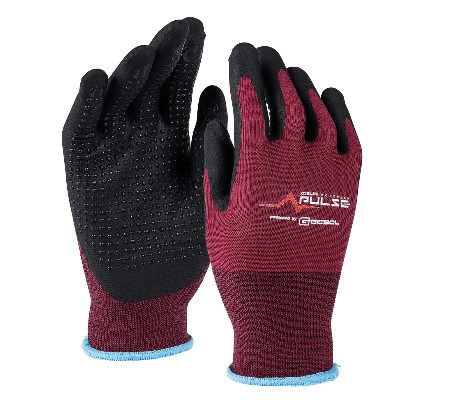 k-bler-pulse-arbeitshandschuhe-damen-multiflex-touch-bordeaux-gr-e-7 image 1