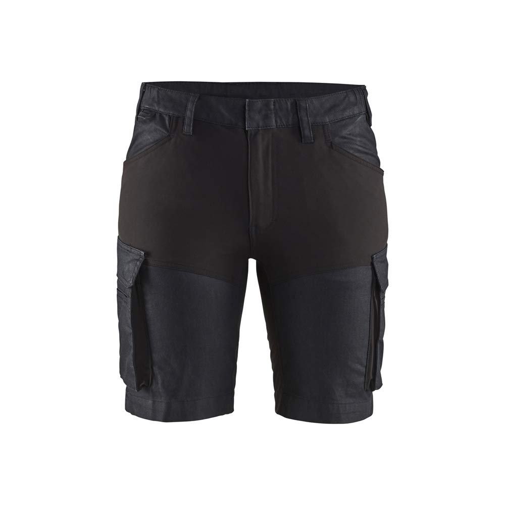 bl-kl-der-7137-damen-service-stretch-shorts-marineblau-schwarz image 1