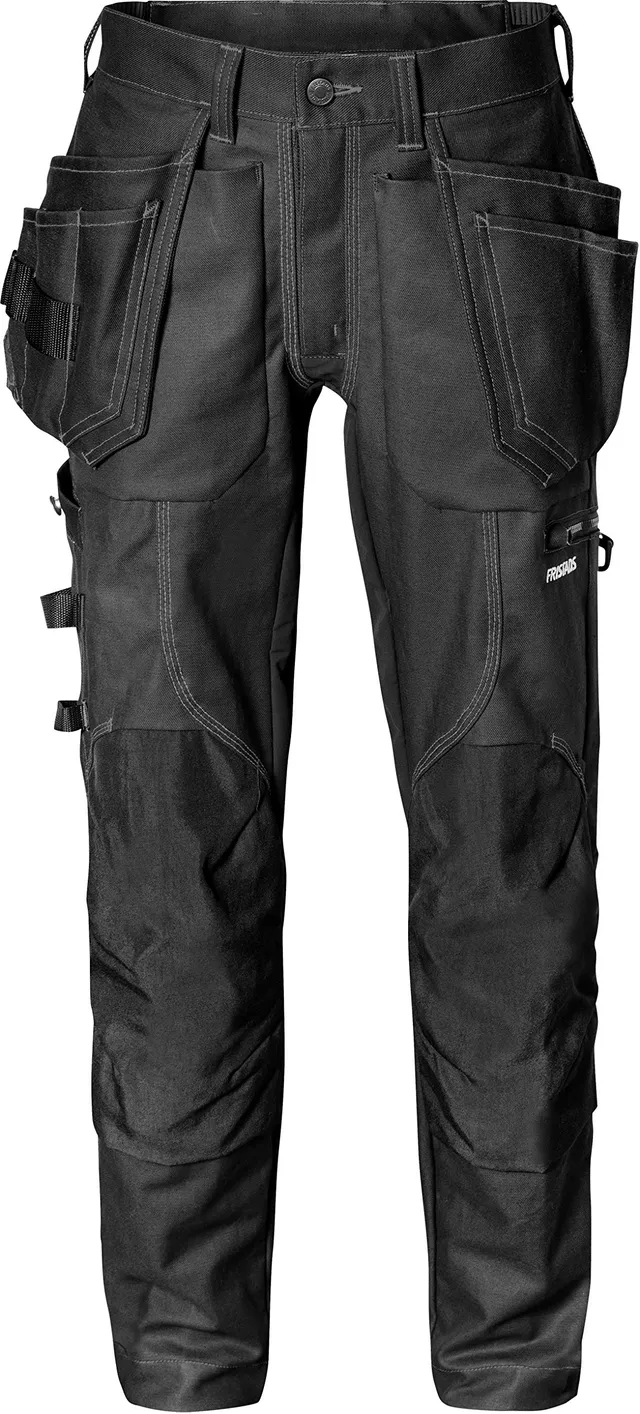 fristads-classics-stretch-handwerkerhose-2604-fasg-schwarz-mit-cordura-nageltasc image 1