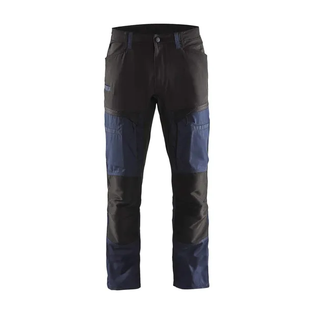 bl-kl-der-1456-service-arbeitshose-mit-stretch-dunkelmarine-schwarz-d108 image 1