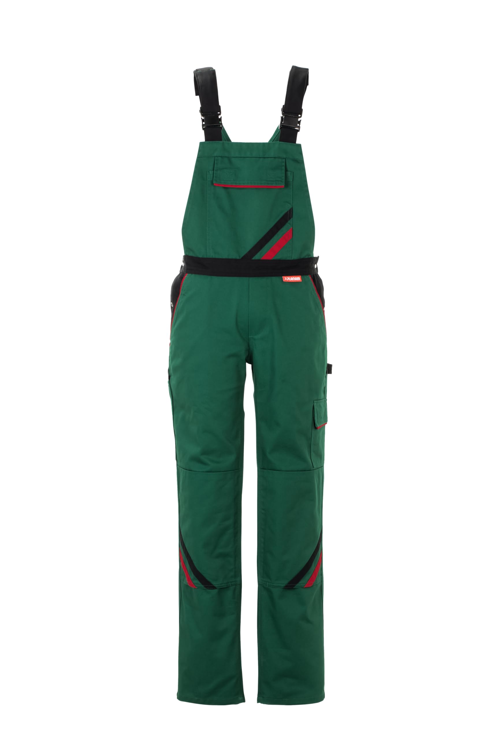 planam-highline-damen-latzhose-gr-n-schwarz-rot-gr-36 image 1