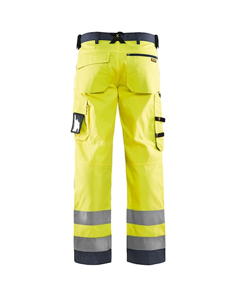 bl-kl-der-1566-arbeitshose-ohne-nageltaschen-high-vis-gelb-mittelgrau-d112 image 1