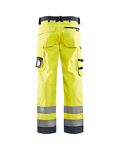 bl-kl-der-1566-arbeitshose-ohne-nageltaschen-high-vis-gelb-mittelgrau-d112 image 4
