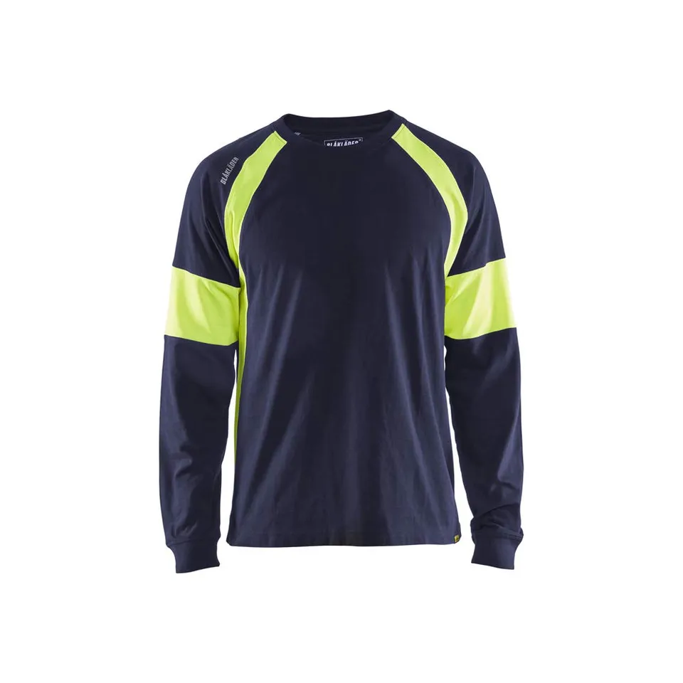 bl-kl-der-3520-langarm-t-shirt-marineblau-gelb-gr-e-l image 1