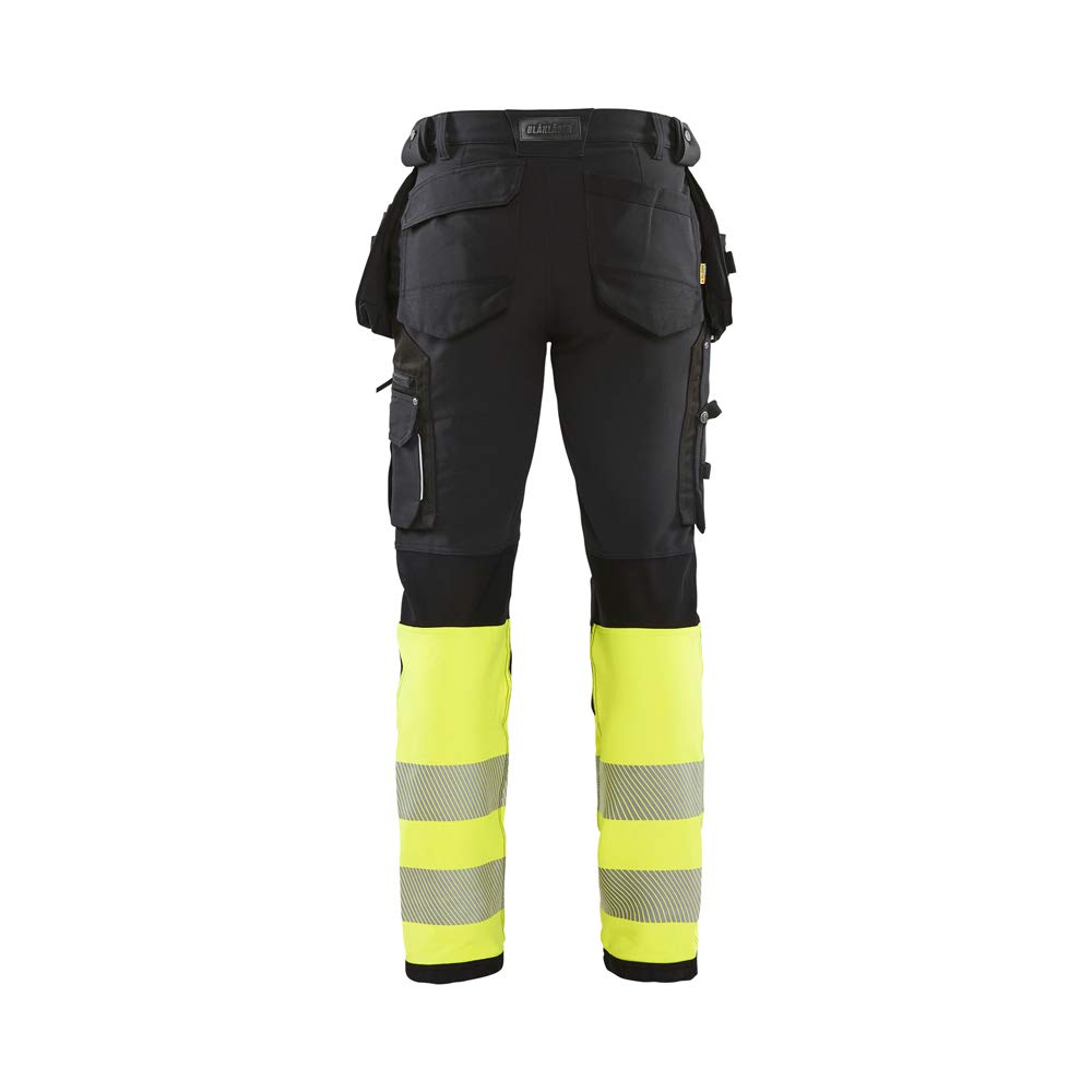 bl-kl-der-1993-hi-vis-4-wege-stretch-hose-schwarz-gelb-gr-e-c148 image 2