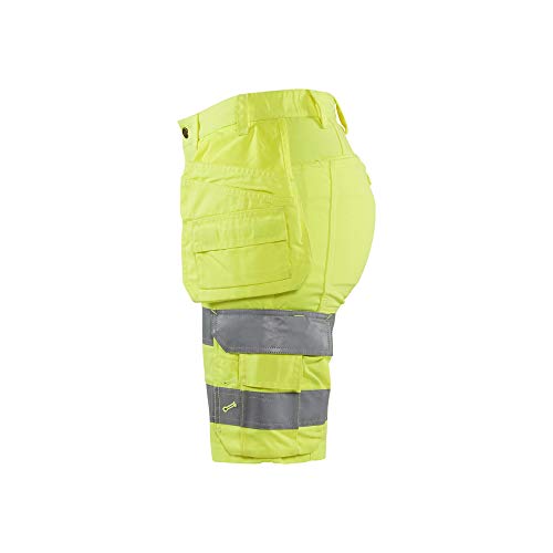 bl-kl-der-7186-damen-shorts-mit-stretch-hi-vis-gelb image 6