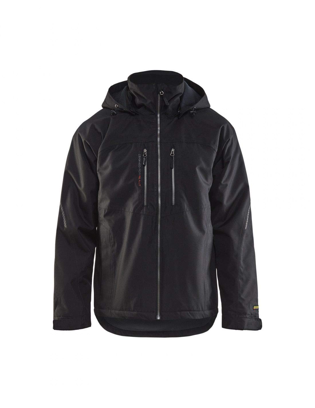 bl-kl-der-4890-leichte-gef-tterte-funktionsjacke-schwarz-gelb-s image 2