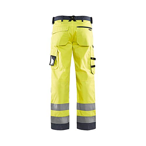 bl-kl-der-1566-arbeitshose-ohne-nageltaschen-high-vis-gelb-mittelgrau-d112 image 5