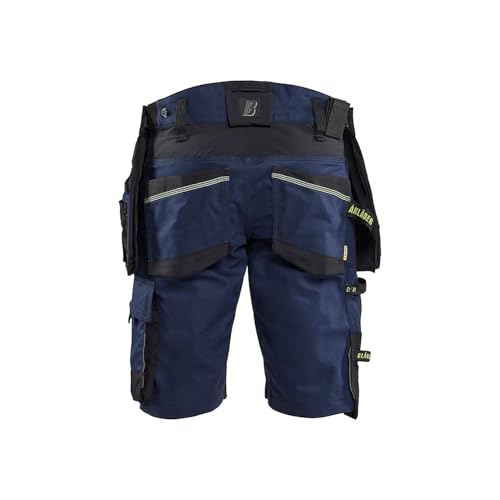 bl-kl-der-craftsman-stretch-striker-1972-arbeitsshorts-marineblau-gelb-fluoreszi image 4