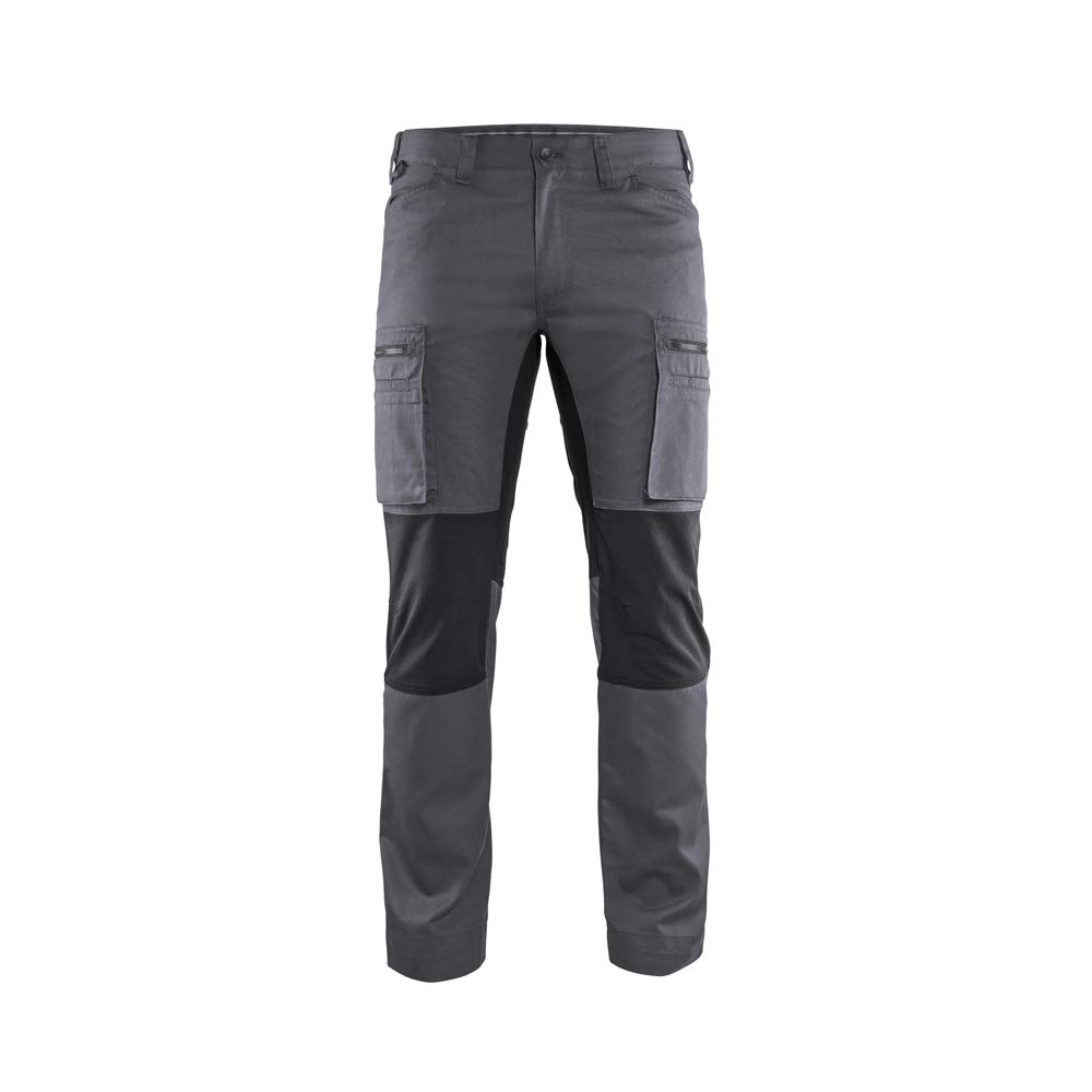bl-kl-der-service-stretch-arbeitshose-mittelgrau-schwarz image 1