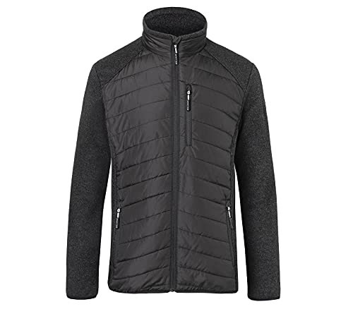 k-bler-weather-hybridjacke-strickfleece-stepp-schwarz-dunkelgrau-3xl image 3