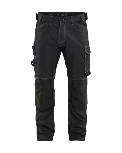 bl-kl-der-artisan-denim-stretch-1751-arbeitshose-schwarz-c48-lang image 2
