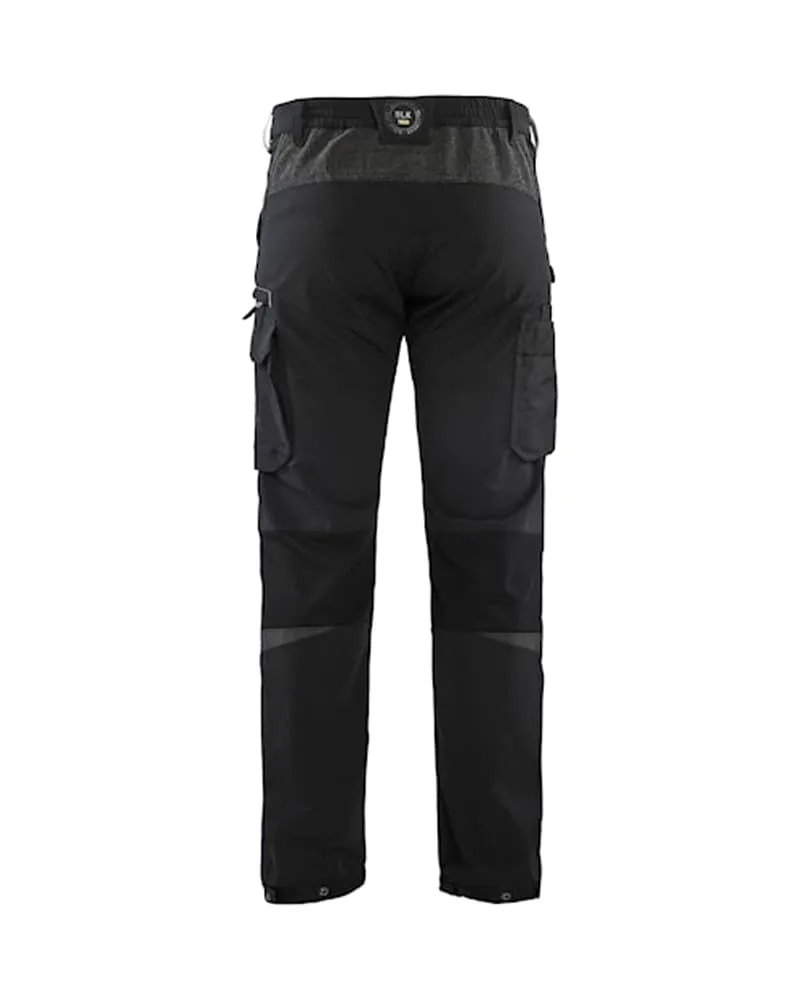 bl-kl-der-1422-4-wege-stretch-service-arbeitshose-schwarz-dunkelgrau-c54 image 1