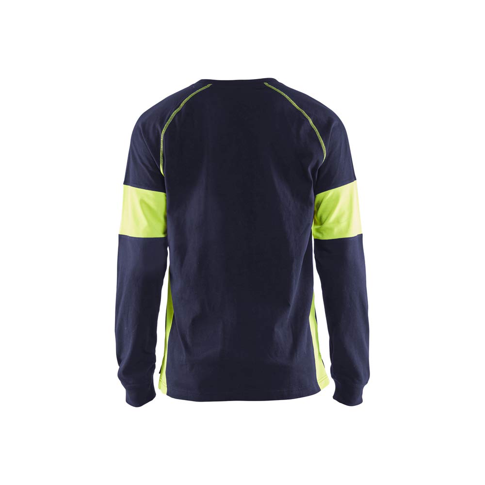 bl-kl-der-3520-langarm-t-shirt-marineblau-gelb-gr-e-l image 2