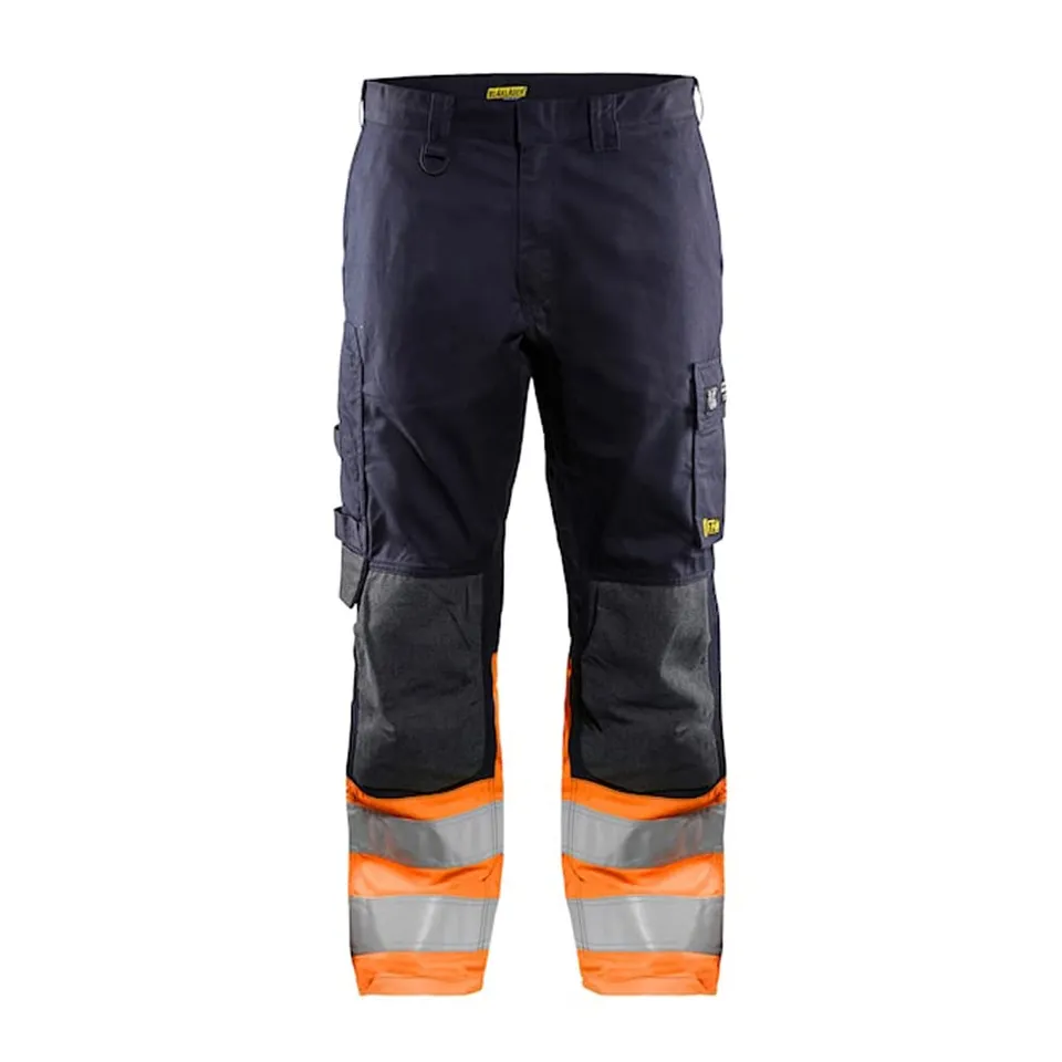 bl-kl-der-1489-multinorm-inherent-arbeitshose-marineblau-orange-c56 image 1