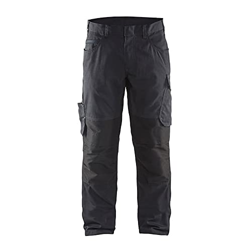 bl-kl-der-1459-service-stretch-arbeitshose-mittelgrau-schwarz-gr-e-c50 image 3