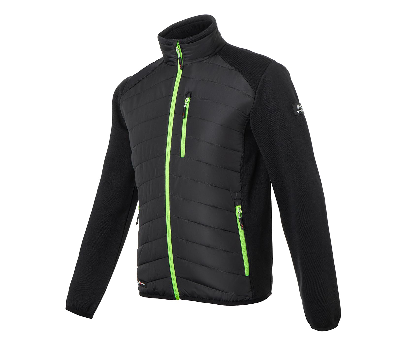 k-bler-pulse-herren-hybrid-jacke-strickfleece-steppjacke image 3