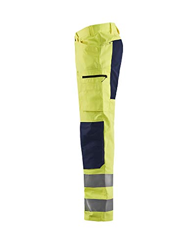 bl-kl-der-1585-arbeitshose-stretch-high-vis-gelb-marineblau-d116 image 8