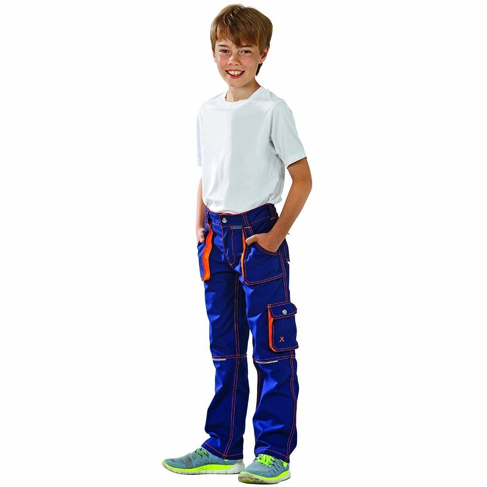 planam-basalt-kids-junior-bundhose-oliv-orange-122-128 image 2