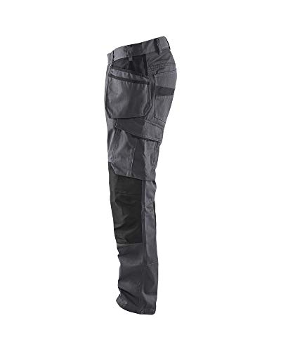 bl-kl-der-service-arbeitshose-mit-stretch-und-nageltaschen-mittelgrau-schwarz image 8