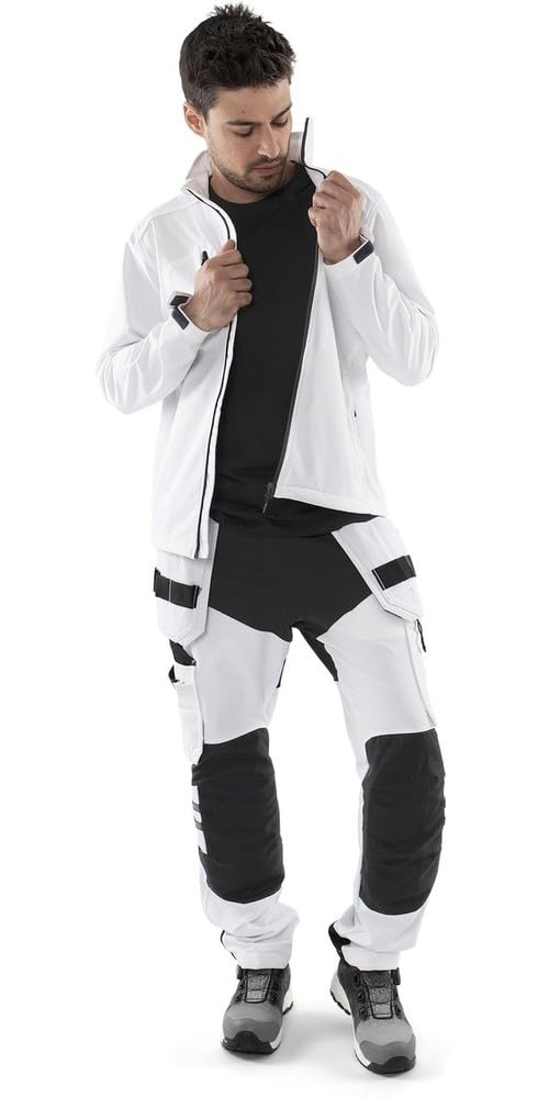 fristads-kansas-stretchhose-f-r-maler-d104-wei-schwarz image 2