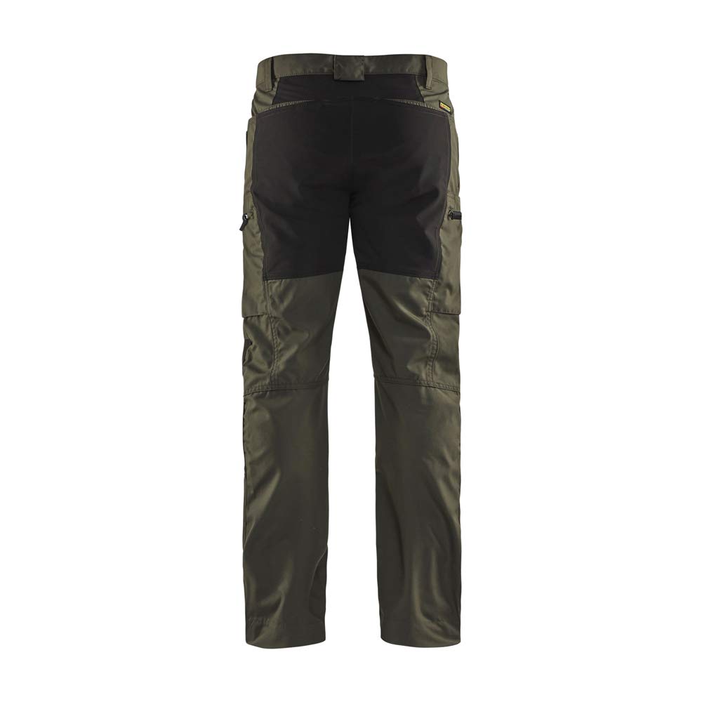 bl-kl-der-1459-service-stretch-arbeitshose-dunkel-olivgr-n-schwarz-c52 image 2