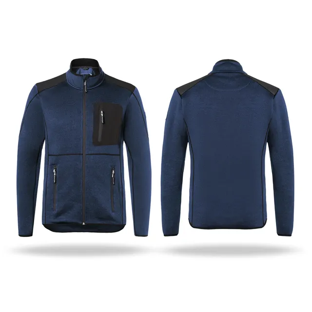 k-bler-iconiq-strickjacke-1443-arbeitsjacke-im-stricklook-mit-kontrasteins-tzen image 1