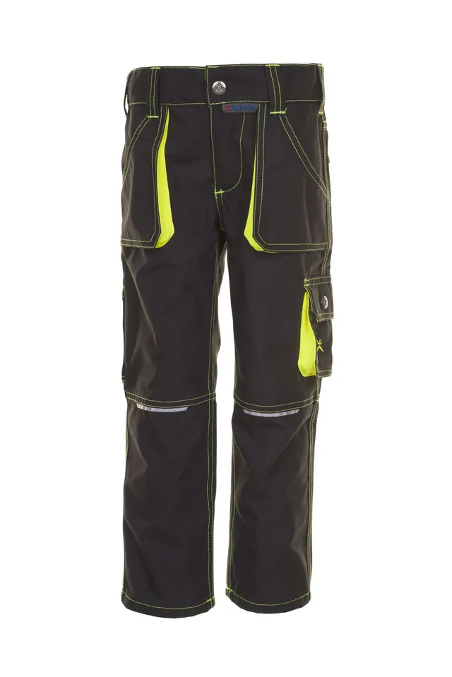 planam-6110-junior-hose-arbeitshose-kinder-anthrazit-gelb-gr-e-86 image 1