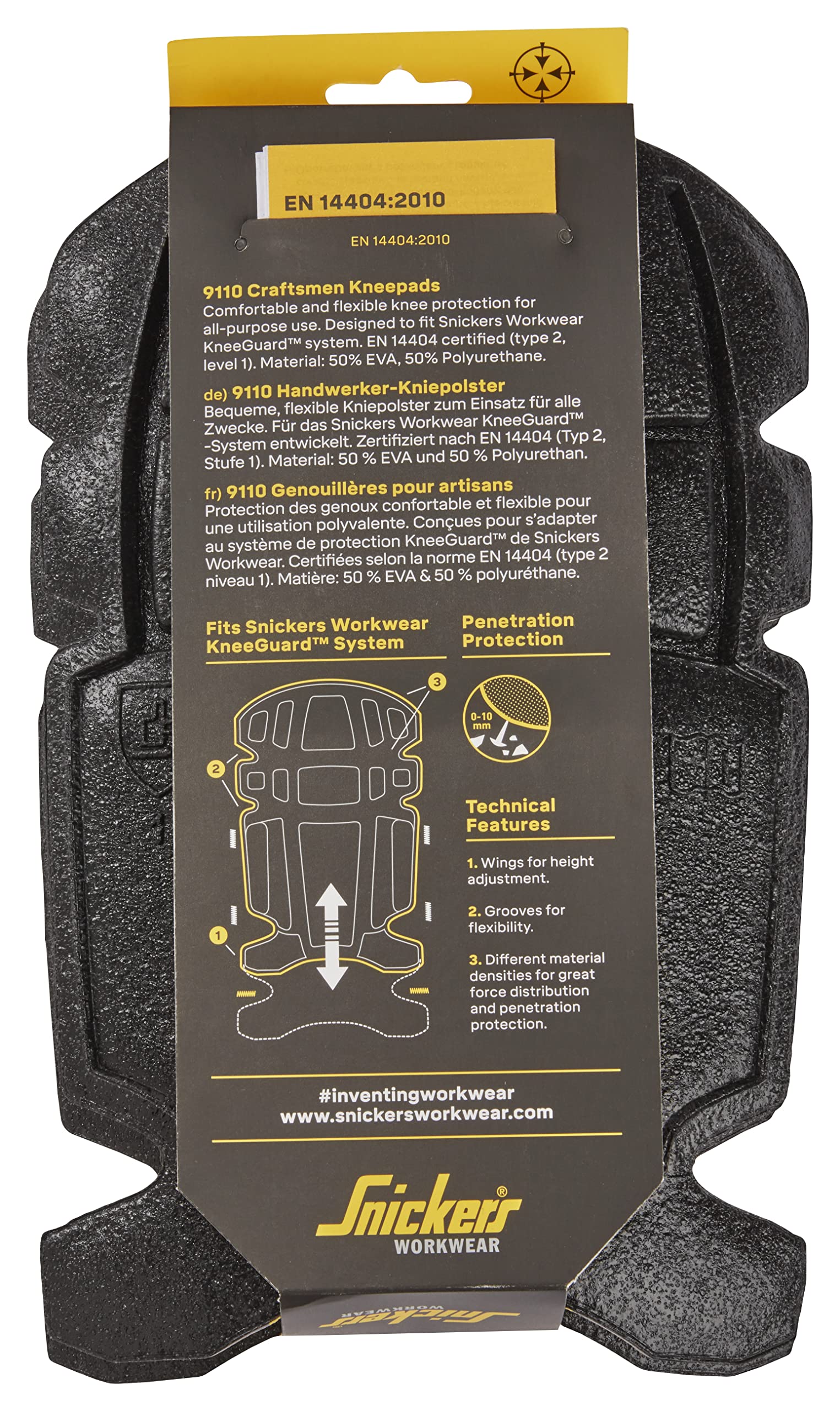 snickers-workwear-kneeguard-9110-91100604000-kniepolster-one-size image 4