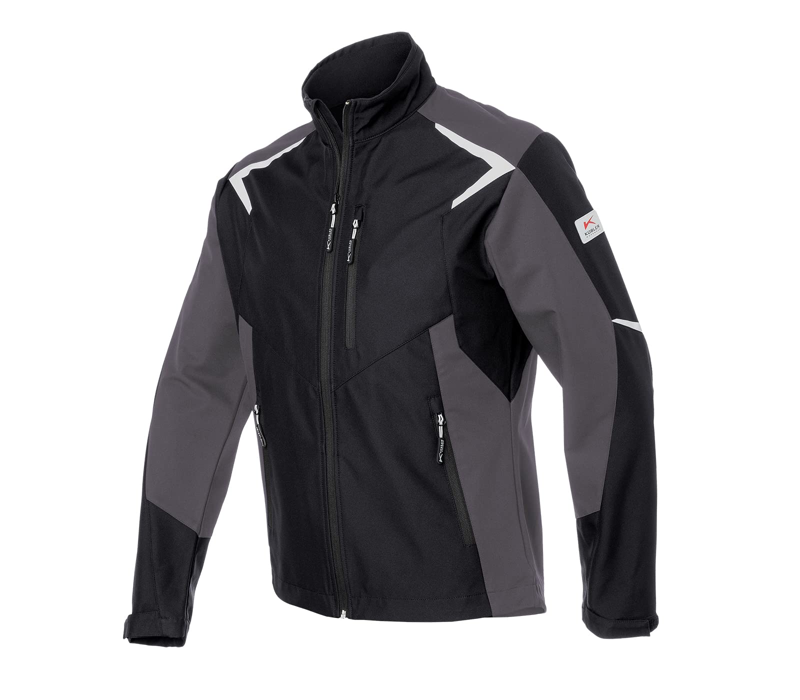k-bler-bodyforce-softshelljacke-athletische-workwear-jacke-mit-reflex-details image 7