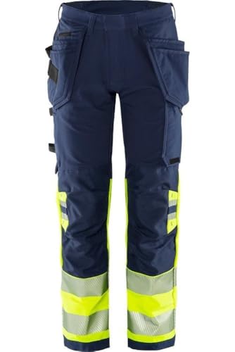 fristads-green-2643-gstp-high-vis-kansas-stretchhose-kl-1-d88-warnschutz-gelb-ma image 6