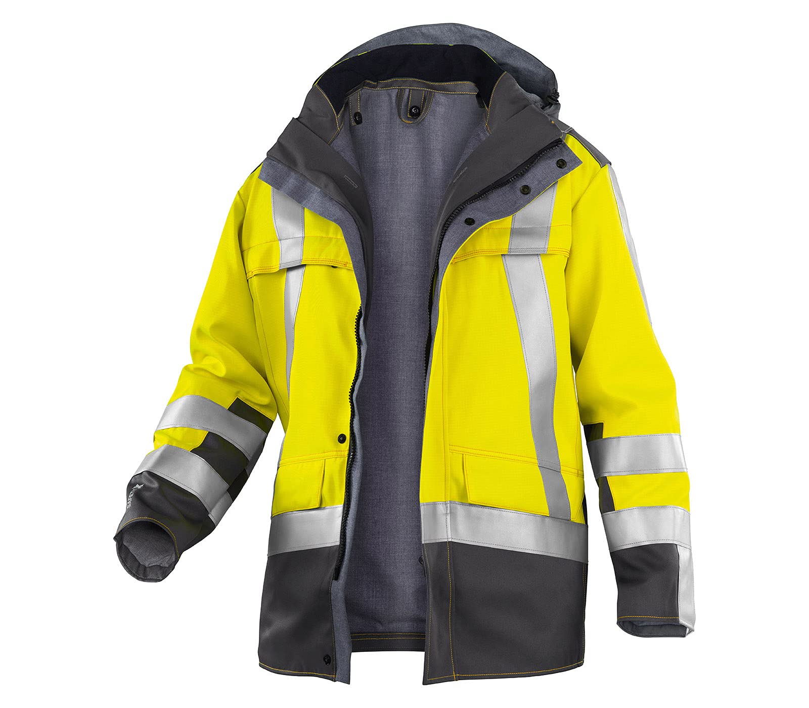 k-bler-safety-8-parka-psa-3-warngelb-anthrazit-gr-e-s image 1