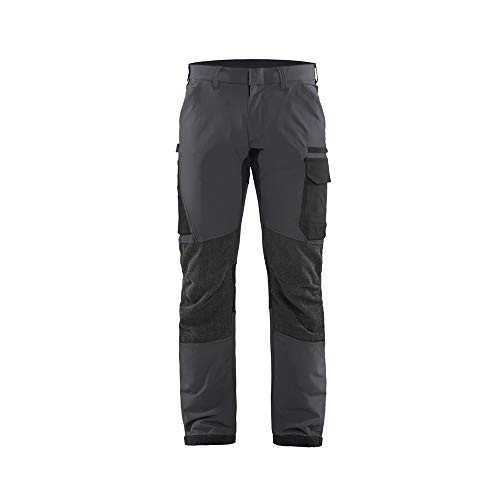 bl-kl-der-1422-4-wege-stretch-service-arbeitshose-mittelgrau-schwarz-d100 image 3