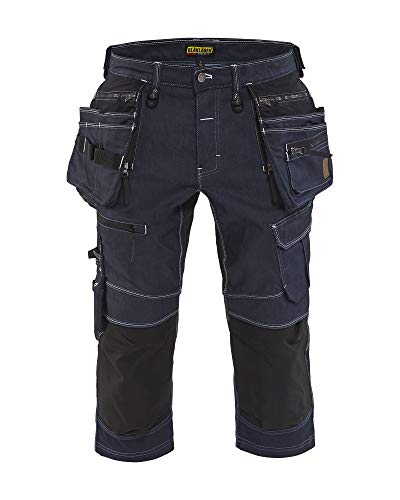 bl-kl-der-x1900-handwerkerhose-cordura-denim-stretch-marineblau-schwarz-c46 image 2
