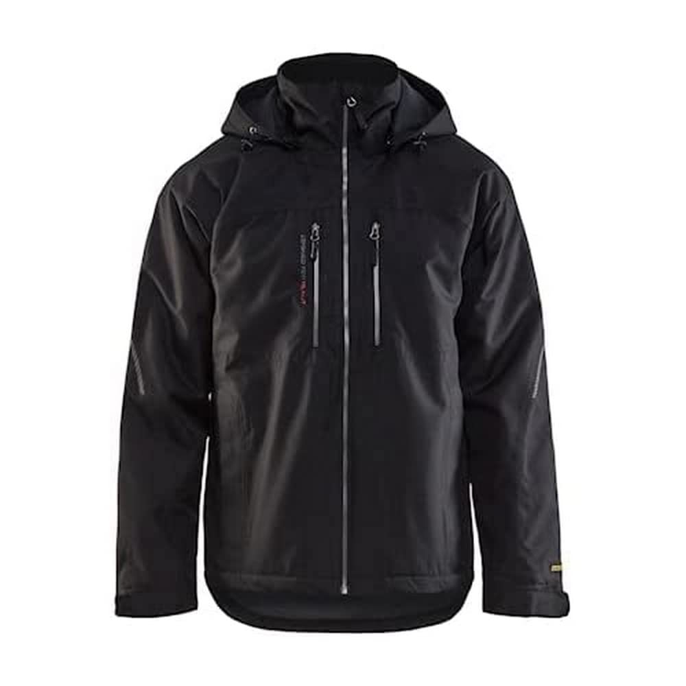 bl-kl-der-4890-leichte-gef-tterte-funktionsjacke-schwarz-gelb-s image 4