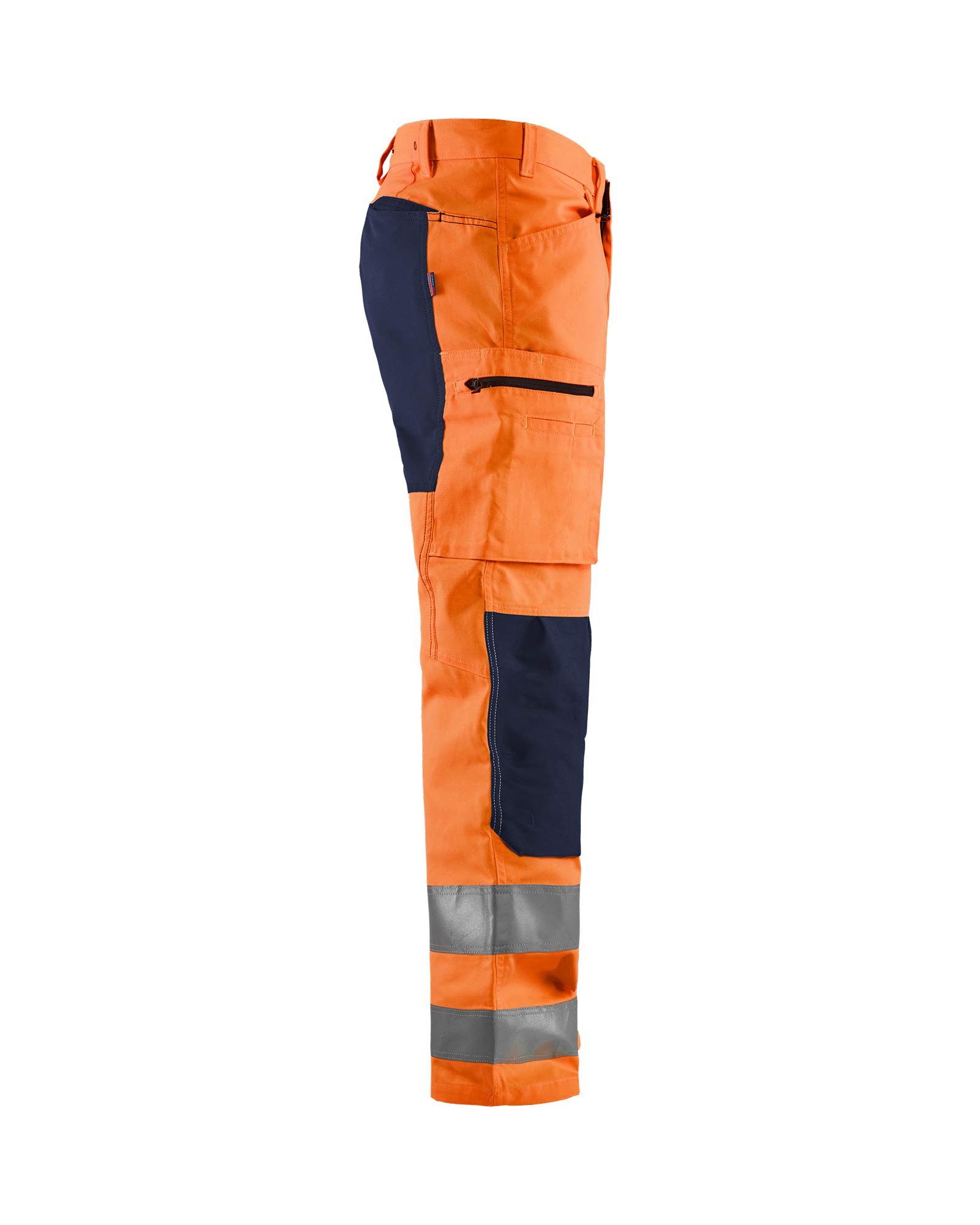 bl-kl-der-1585-arbeitshose-stretch-high-vis-orange-marineblau-d112 image 3