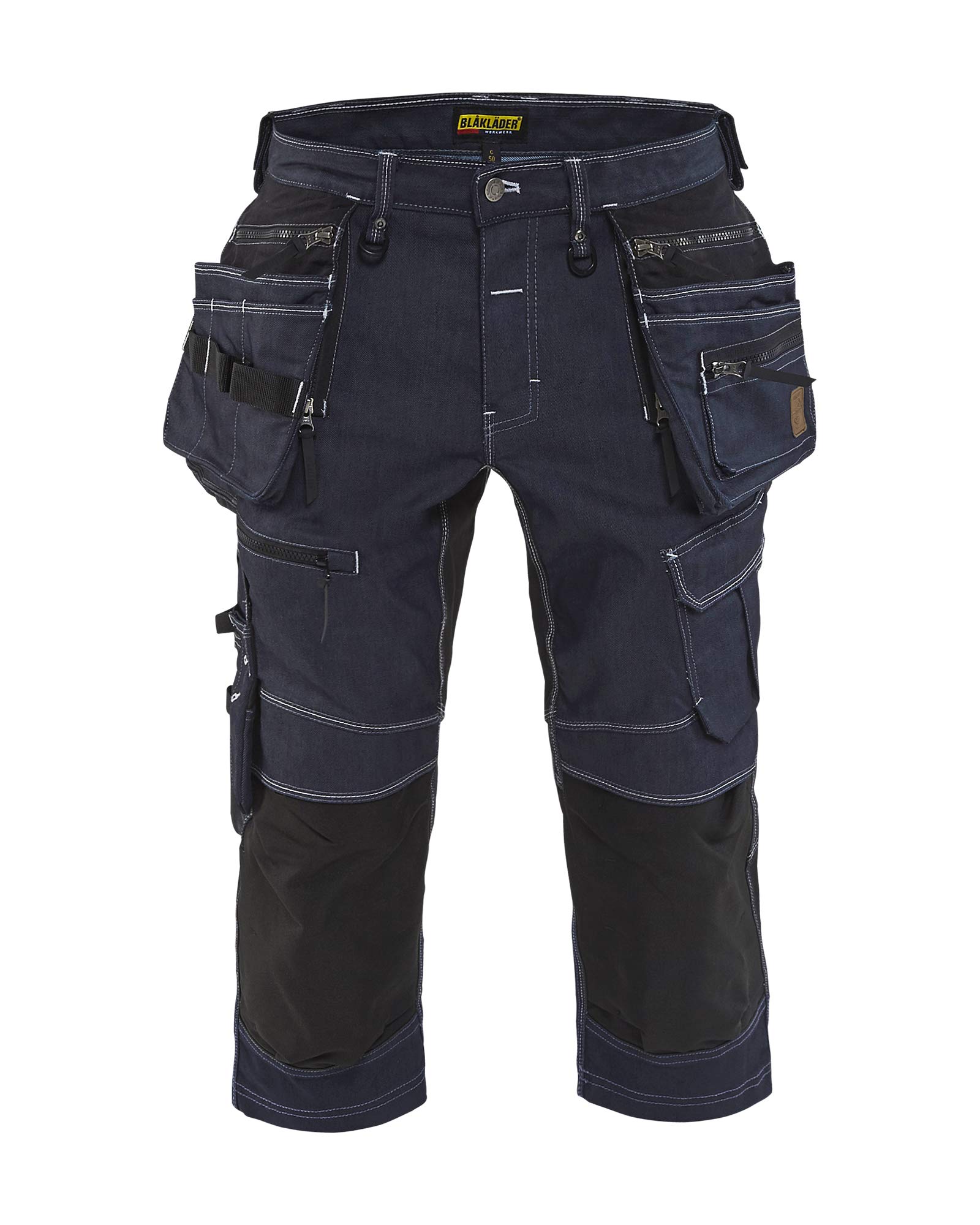 bl-kl-der-x1900-handwerkerhose-cordura-denim-stretch-marineblau-schwarz-c46 image 1