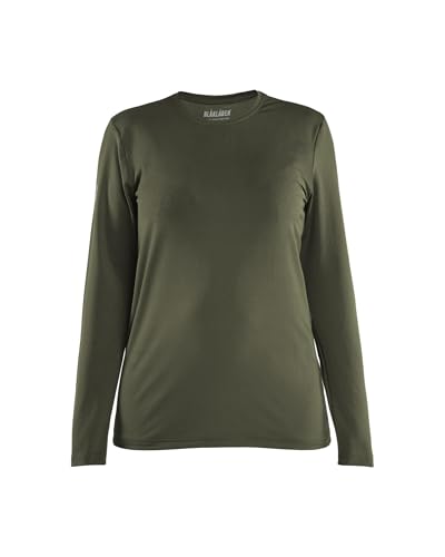 bl-kl-der-3427-damen-langarm-arbeits-t-shirt-uv-schutz-waldgr-n-xxxl image 2