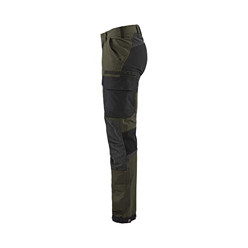 bl-kl-der-4-wege-stretch-service-arbeitshose-dunkelolivgr-n-schwarz image 6