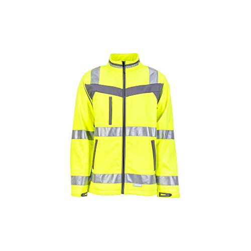planam-plaline-high-visibility-softshell-jacke-gelb-schiefer-gr-e-56 image 4