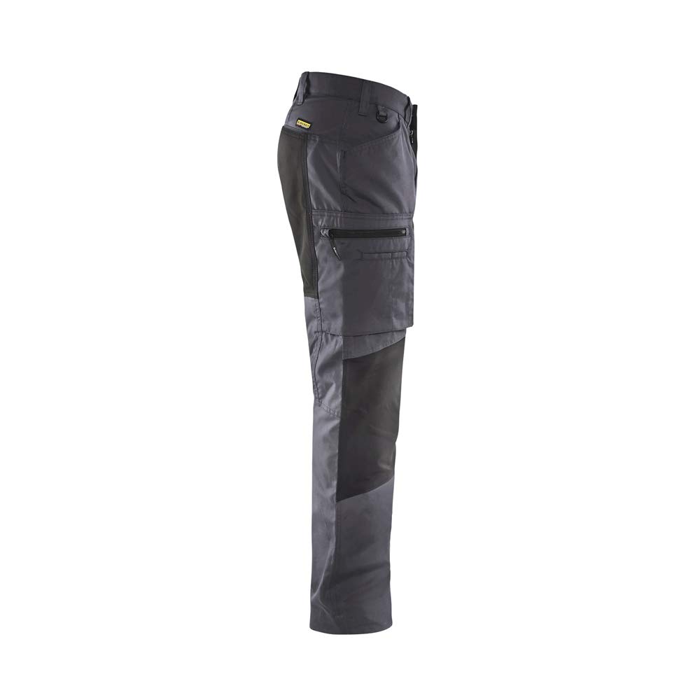 bl-kl-der-1459-service-stretch-arbeitshose-mittelgrau-schwarz-gr-e-c50 image 2