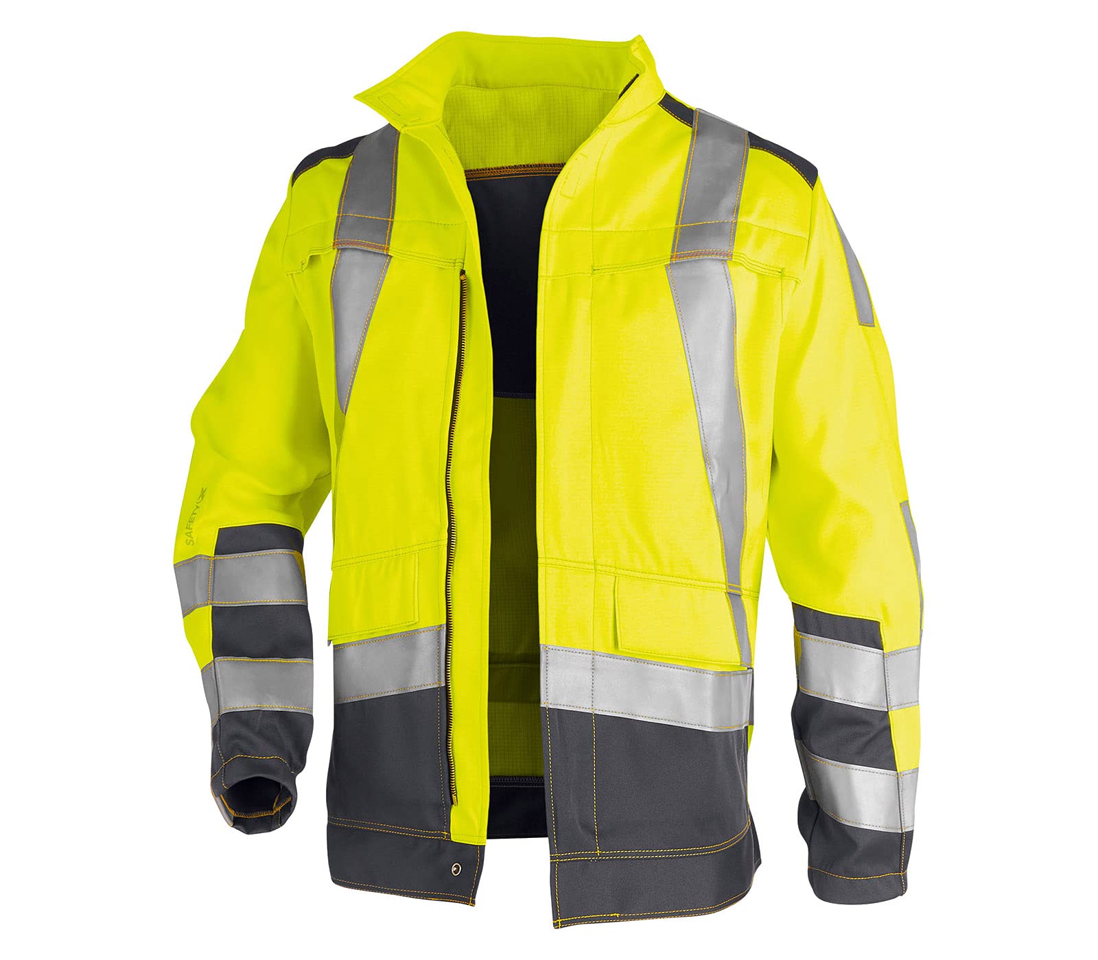 k-bler-activiq-strickjacke-arbeitsjacke-im-stricklook-mit-reflex image 6