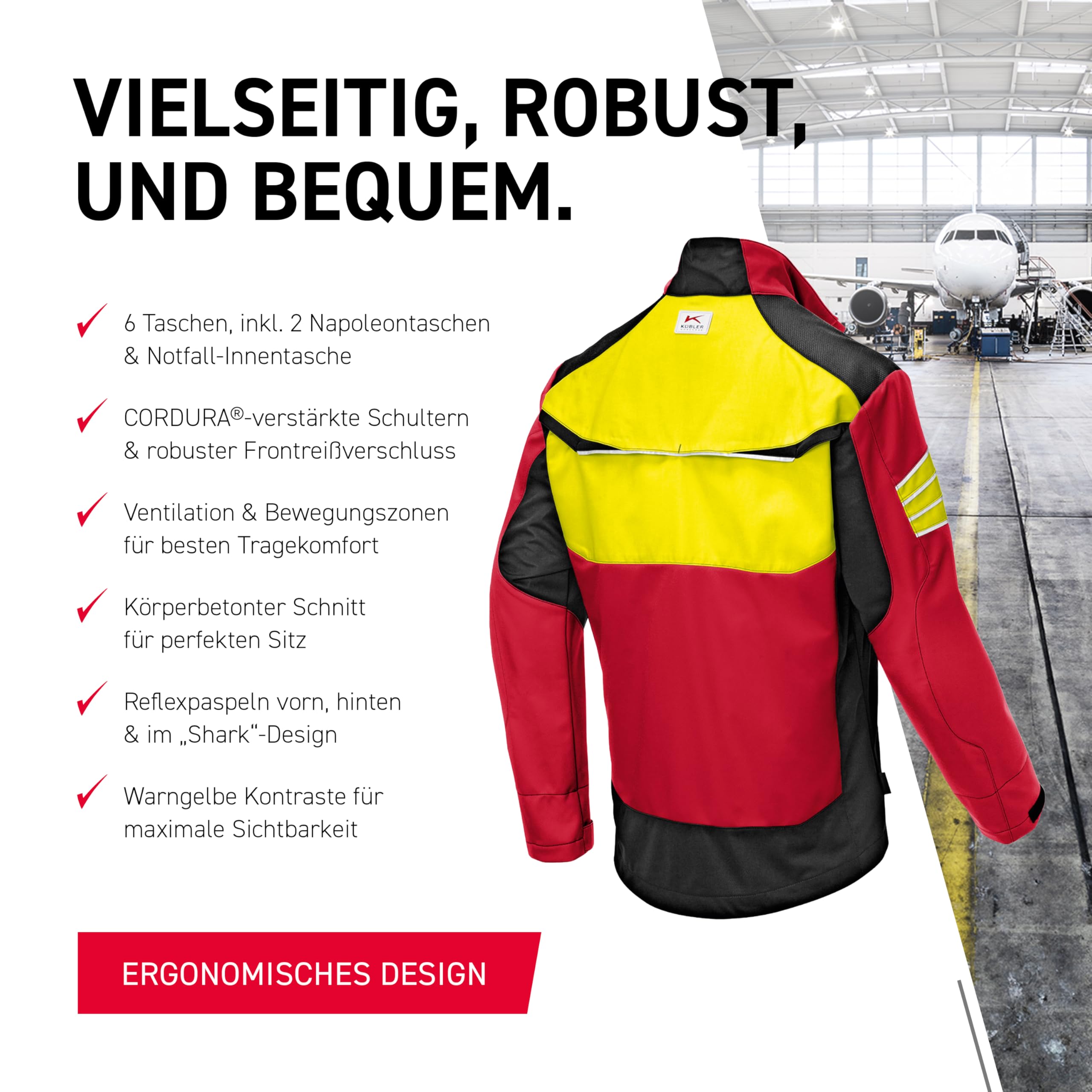 k-bler-activiq-jacke-1750-anthrazit-warngelb-schwarz image 5